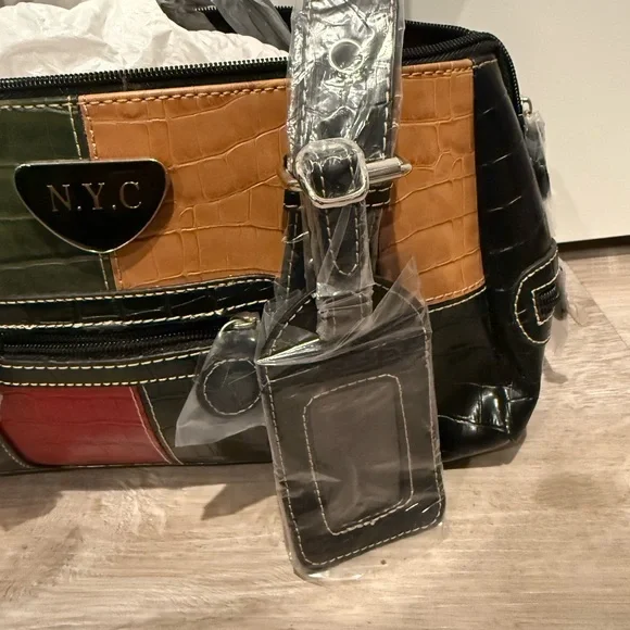 NYC Multicolor Patchwork Women's Bag - Picture 3 of 12